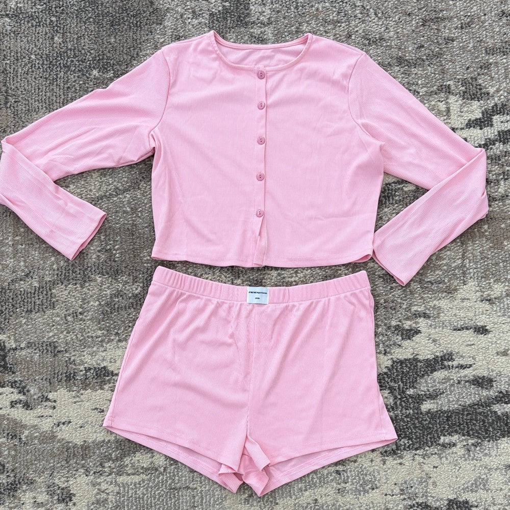 Bubblegum color Pajama Set